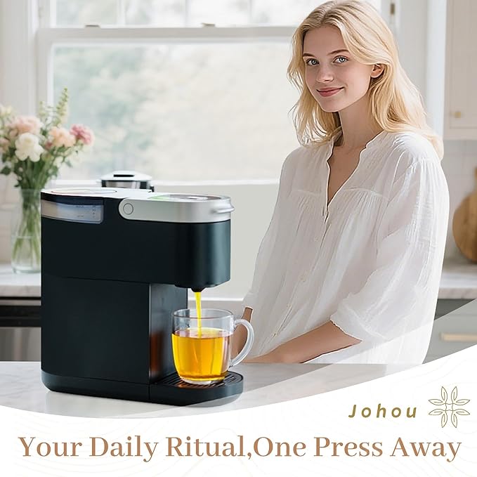 Johou Peppermint Herbal Tea Pods, Compatible with All K-Cup Brewers & Keurig 2.0, 24 pods, Caffeine Free - Bloomnest