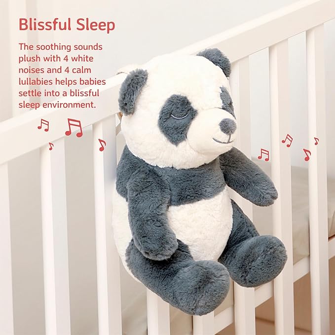 Cloud b Sound Machine with White Noise Soothing Sounds | Cuddly Stuffed Animal | Adjustable Settings and Auto-Shutoff | Peaceful Panda™ - Bloomnest
