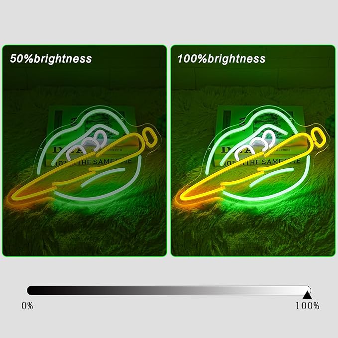 Green Lips Neon Sign Lips Neon Light Sign Dimmable Green Leaves LED Neon Light Signs for Tattoo Shop Bar Pub Wall Decoration Gift for Him - Bloomnest