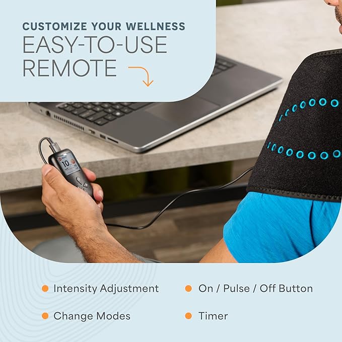 Lifepro Red Light Therapy Belt – Allevared Infrared Red Light Therapy for Body, Back Pain and Shoulder - 660nm & 850nm Near Infrared Heating Pad – Adjustable & Portable for Wellness & Relaxation Lifepro