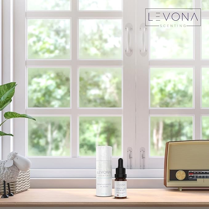 Levona Scent Essential Oils - Scents for Home, Hotel & Office Use - Perfect for Home Diffuser & Humidifiers - Aroma Fragrance Oil, Ideal for Massage, Relaxation, and Spa - Hawaiian Sunset, 10ml - Bloomnest