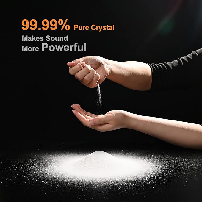 Couple of 2 PCS Yin and Yang Crystal Singing Bowl Set 8 Inch Black and 10 Inch White Mutual Attraction Bowls - Bloomnest
