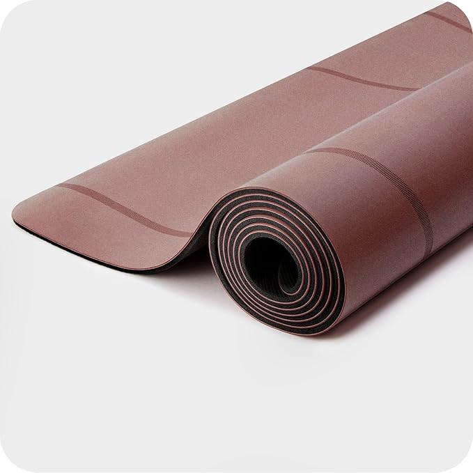 WeGym Yoga Mat, 4mm Cushioned Exercise Mat for Yoga, Pilates, Home Workouts - Anti Slip Polyurethane Suede Yoga Mat with Carrying Strap