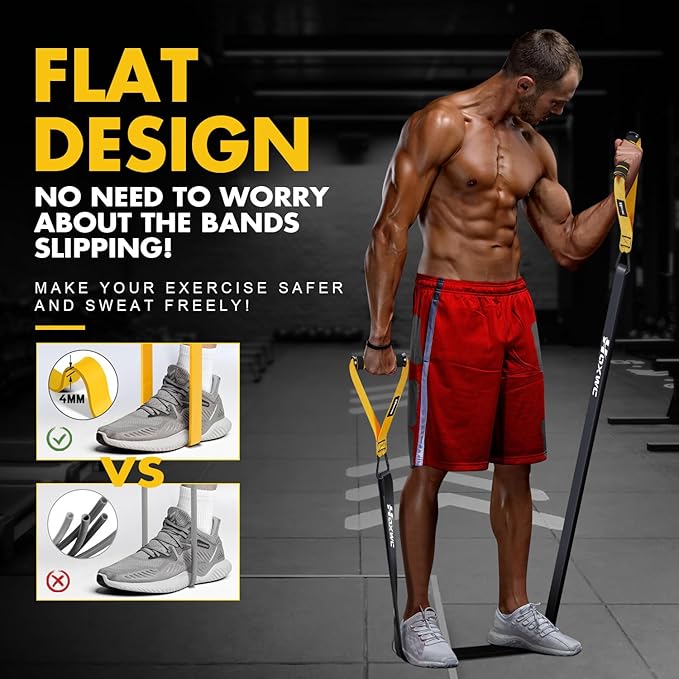 Resistance Bands, Heavy Duty Pull Up Resistance Band with Door Anchor, Handles, Exercise Bands for Working Out Men&Women, Ideal for Pull Up, Muscle Training, Physical Therapy, and Home Workouts - Bloomnest
