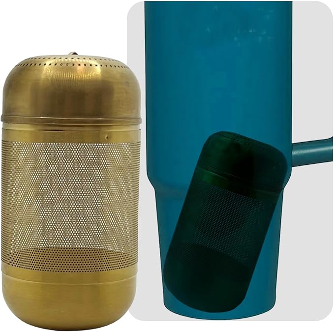 316 Stainless Steel Ion-Plated Fruit Infuser Insert &Tea Infuser for Loose Leaf,Compatible with Stanley,Hydro Flask,Iron Flask, Takeya,ThermoFlask，Reusable Filter for Herbs, Lemon, Cucumber - Bloomnest