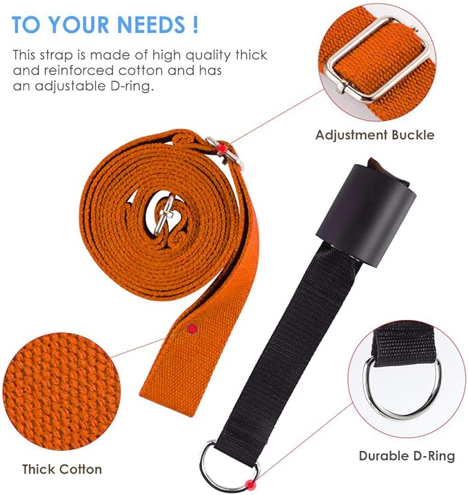Leg Stretcher, Door Flexibility & Stretching Leg Strap - Great for Ballet Cheer Dance Gymnastics or Any Sport Leg Stretcher Door Flexibility Trainer Premium Stretching Equipment - Bloomnest