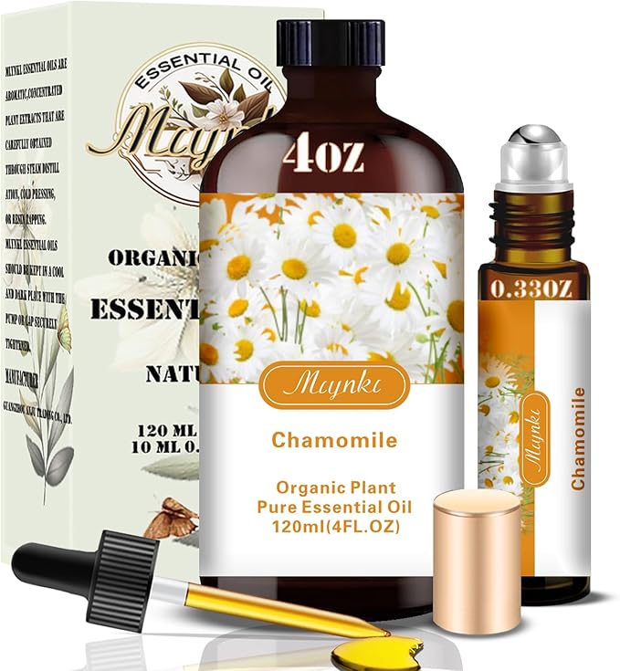 Chamomile Essential Oil-Chamomile Fragrance Oil 4.33oz (130ml)-100% Pure Natural Scent for Diffusers, Candles, Soap Making & Aromatherapy-Relaxing Home & Gift Essential Oil for Bath, Massage - Bloomnest