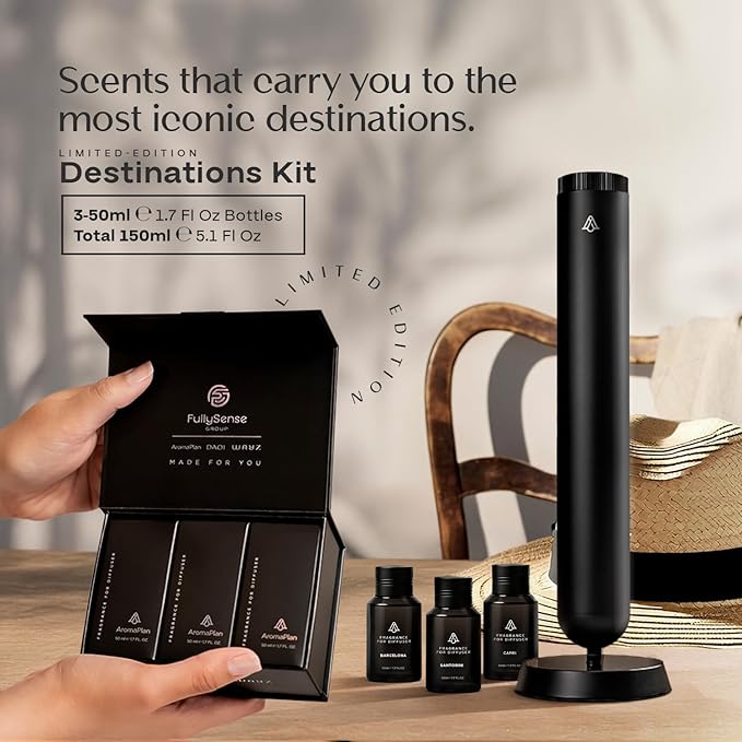 AromaPlan Home Destinations Collection Scents,Hotel Premium Collection Set- 5 Star Hotel Collection- Natural, Non-Toxic Cold Air Diffuser Oil -Gift Ready, Diffuser Oils Scent (3 Pack/1.7 fl.oz (50 ml) - Bloomnest