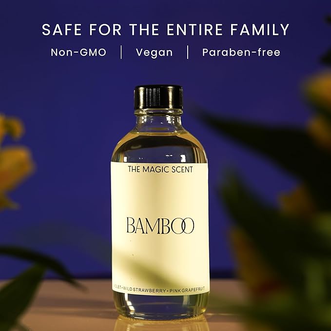 The Magic Scent Bamboo Diffuser Oil - Hotel & Home Luxury Scents Inspired by The Four Seasons, Bora Bora - Diffuser Oil Scents for Home Designed for Use in All Diffusers - 8.5 fl oz, 250 mL - Bloomnest