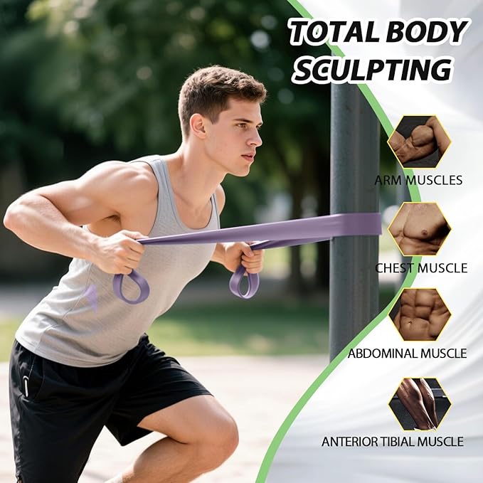 LEEKEY Resistance Bands Set for Pull-Up Assistance & Full-Body Training, Multi-Level Exercise Bands with Bag for Home Workouts, Physical Therapy, Strength Training (Men/Women) - Bloomnest