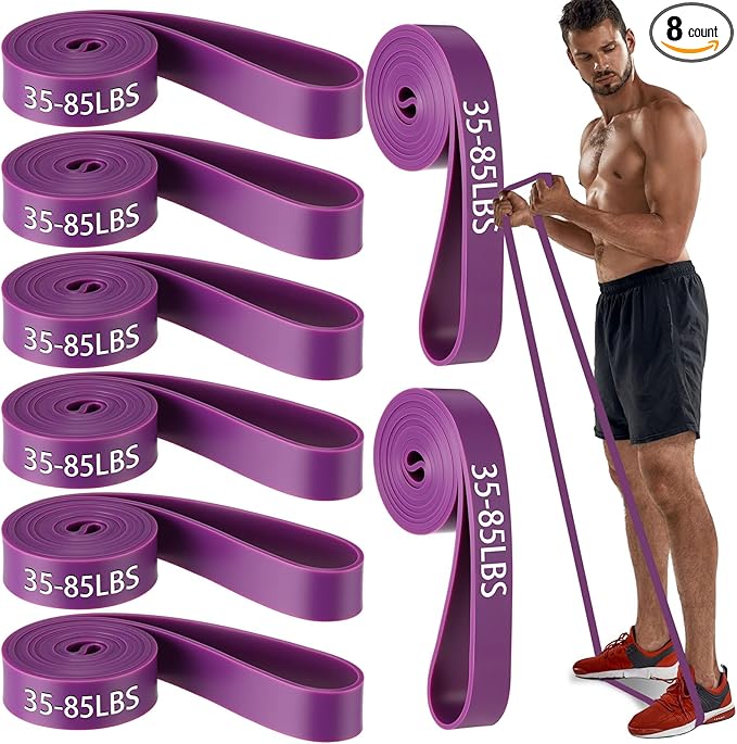 8 Pcs Resistance Bands Pull up Bands Pull up Assistance Bands Exercise Workout Bands for Working Out Muscle Training Physical Therapy Muscle Training Men and Women - Bloomnest