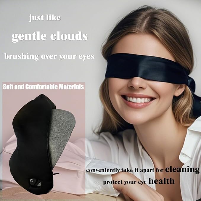 Rechargeable Cordless Heated Eye Mask for Dry Eyes - Adjustable Temperature Portable Eye Warm Compress for Migraines Styes Sinus & Sleep Ideal Gift for Men Women - Bloomnest