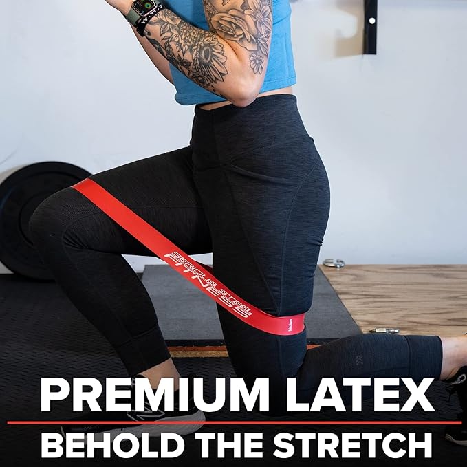 Serious Steel Fitness Mini Resistance Loop Bands | Rehab and Prehab Stretch Bands | 12" Exercise Workout Bands (Sets of 5 Pack and Sets of 10 Pack Trainer Options Available!) - Bloomnest