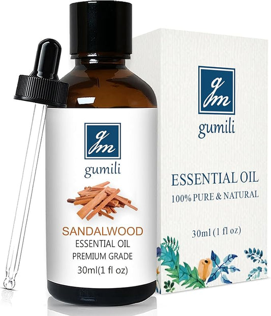 Sandalwood Essential Oil, Home Fragrance Oil Scent Oils for Perfume, Diffuser, Skin, Hair, Roll On - 1 Oz - Bloomnest