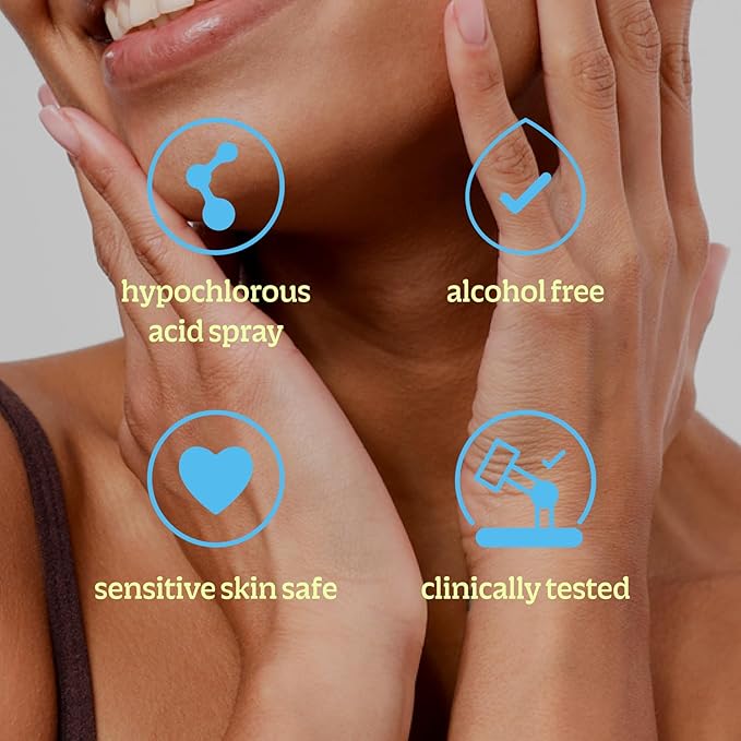 BRIOTECH Renew Toner, Hypochlorous Acid Spray, Minimize Appearance of Blemishes, Soothing Facial Mist for Sensitive Skin, Calm Redness & Bumps, Vegan, 4 fl oz - Bloomnest