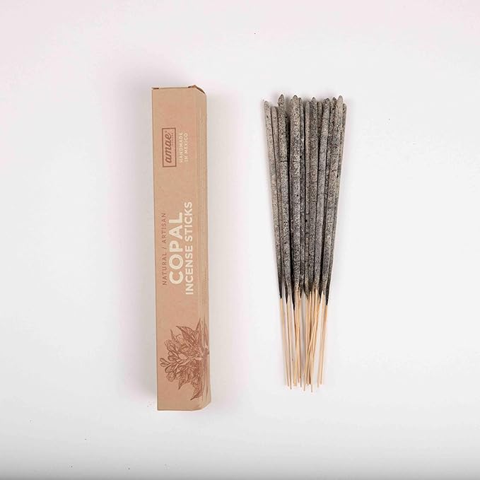 Incienso Copal Mexicano 20 Sticks Premium Mayan White Copal Incense Sticks from México.- Amae Incense