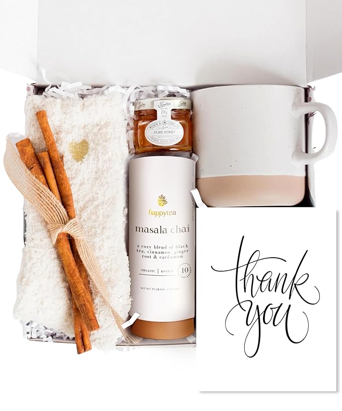 Unboxme Thank You Gift Basket For Women. Show Your Appreciation with the Warm + Cozy Care Spa Box. A Thoughtful Self Care Gift for Clients, Coworkers, Friends and Employees. - Bloomnest