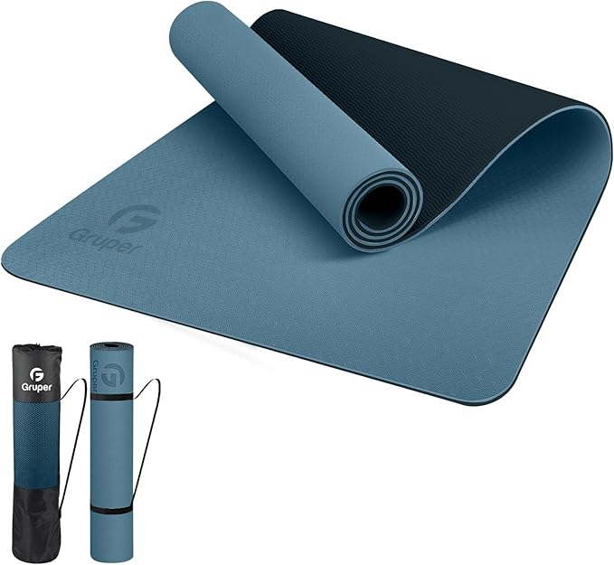 Yoga Mat Non Slip, Eco Friendly Fitness Exercise Mat with Carrying Strap,Pro Yoga Mats for Women,Workout Mats for Home, Pilates and Floor Exercises - Bloomnest