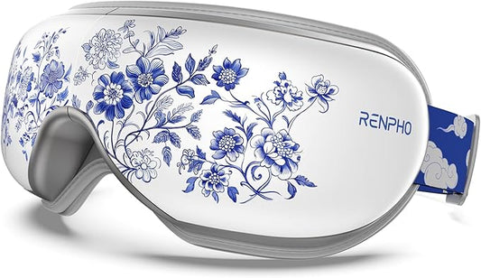 RENPHO Eyeris 1 Eye Massager with Heat, Christmas Birthday Gifts for Mom Dad Women Men Her Him, Sleep Mask with Heat Bluetooth Music, Relax Eye - Bloomnest