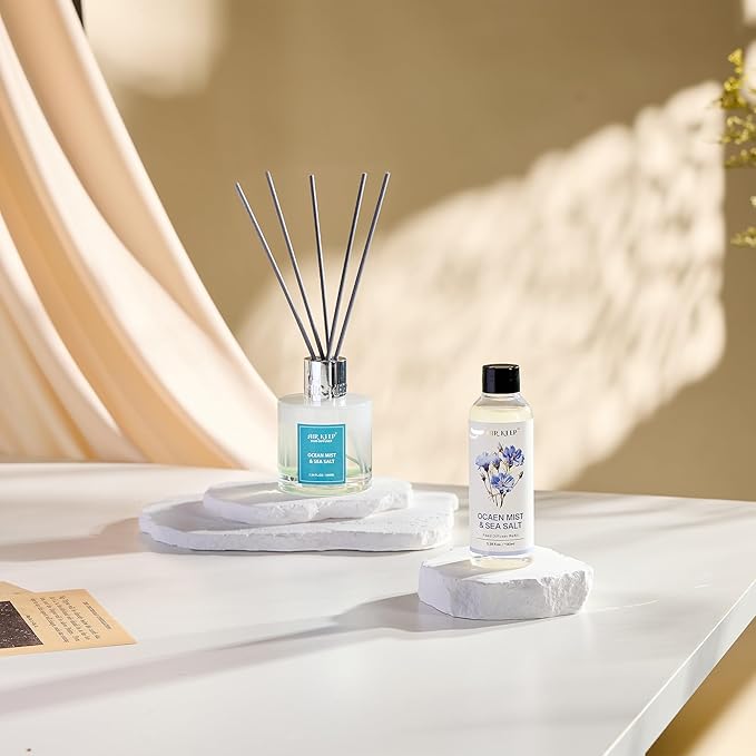 Airkeep Reed DiffuserO il Refill/Ocean Mist&Sea Salt/3.38oz（100ml/1 Pack/Scented Oil Refill for Reed Diffuser Home Fragrance for Bedroom,Bathroom Office Home Decor - Bloomnest
