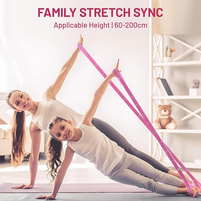 Slim Panda Stretch Strap, Dance Stretch Bands Flexibility, Elastic Yoga Stretching Strap with 9 Loops for Physical Therapy, Pilates, Yoga, Ballet, Gymnastics Stretching Bands for Exercise - Bloomnest