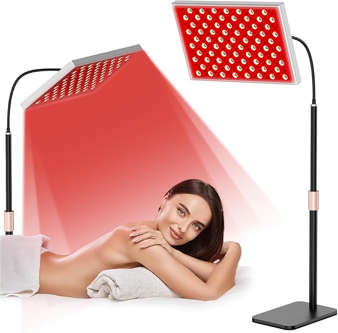 Red Light Therapy for Body, Infrared Light Therapy Panel Lamp with Stand, 660nm and 850nm Near Infrared LED Red Lights Therapy Device at Home for Face and Body i-Venoya