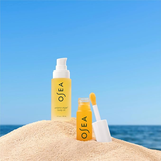 OSEA Juicy Duo Gift Set - Hyaluronic Lip Oil Booster & Undaria Algae™ Body Oil - Travel Size - Stocking Stuffer - Gift for Her - Bloomnest