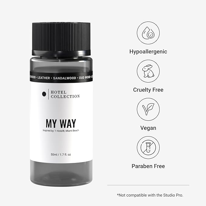 Hotel Collection Diffuser Oil - My Way - Aromatherapy Essential Fragrance Oil - Sandalwood, Warm Virginia Cedar & Beautiful Iris - 50ML 1.7 Fl oz - Bloomnest
