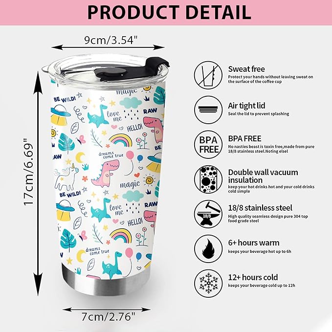 School Nurse Tumbler 20oz Stainless Steel - Funny Appreciation Gifts for Birthday, Christmas, Nurses Day - Coffee Cup for Women Men - Bloomnest
