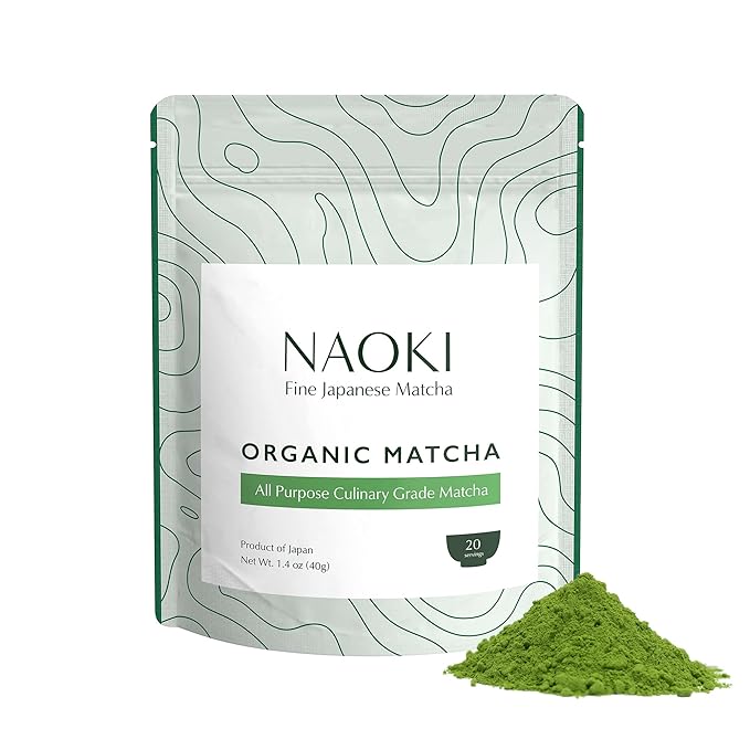 Naoki Matcha Organic All Purpose Blend - Authentic Japanese Culinary Grade Matcha Green Tea Powder from Japan (40g / 1.4oz) - Bloomnest