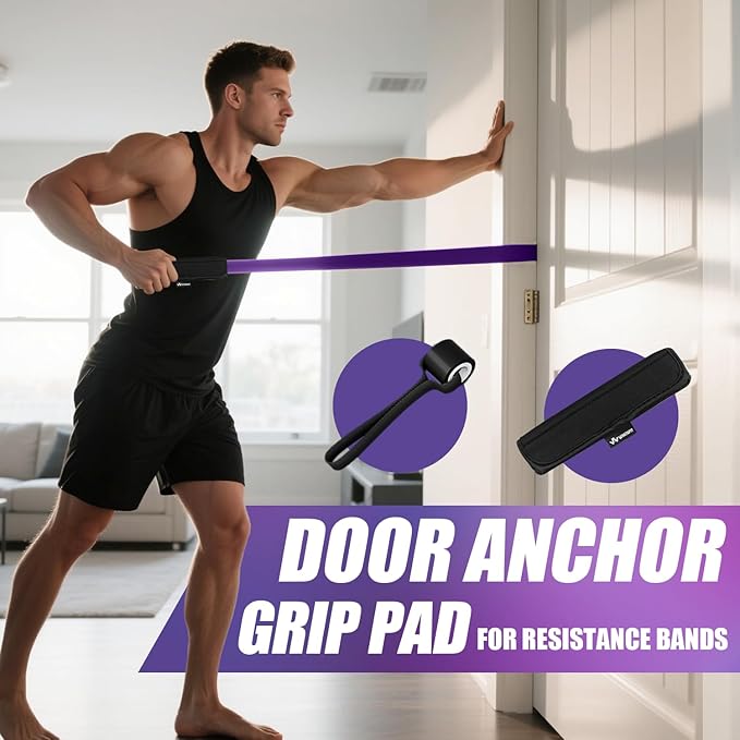 WHATAFIT Resistance Bands, Pull Up Assistance Bands, Exercise Bands, Workout Bands Set for Men and Women Home Fitness, Body Stretching, Strength Training, Physical Therapy - Bloomnest