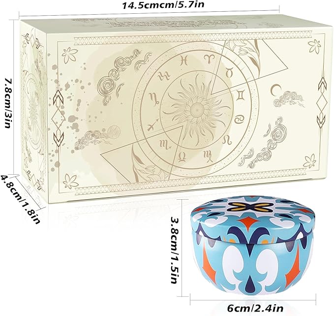 2 Pack Round Jar Scented Candles - Lavender and Jasmine Scents for Home Scented Candles, Eliminate Odors, Relieve Stress, Long Burning Soy Wax Women's Gift Set. - Bloomnest