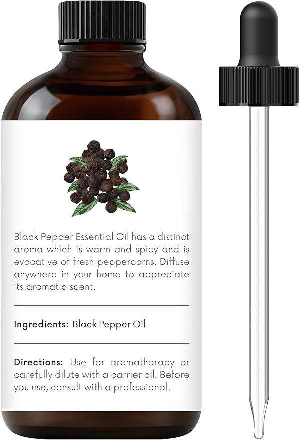 Handcraft Blends Black Pepper Essential Oil – 1 Fl Oz – 100% Pure and Natural – Premium Grade Essential Oil for Diffuser and Aromatherapy, Skin, Massage, Candle and Soap Making Fragrance - Bloomnest