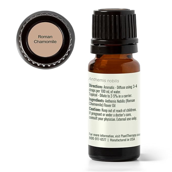 Plant Therapy Roman Chamomile Essential Oil 100% Pure, Undiluted, Natural Aromatherapy, Therapeutic Grade 10 mL (1/3 oz) - Bloomnest