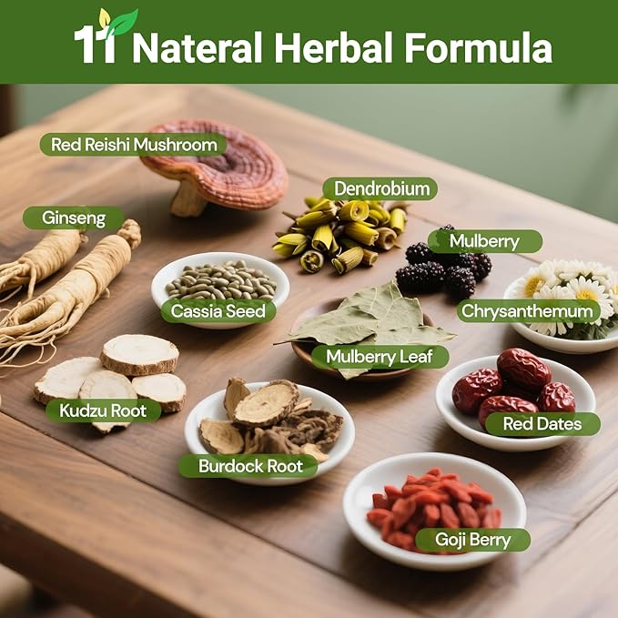 Liver Detox Tea, Chinese Kidney and Liver Cleanse Detox Herbal Tea Support Kidney Healthy Function with 11 Precious Ingredients Formula (30 Bags/2 Pack) - Bloomnest