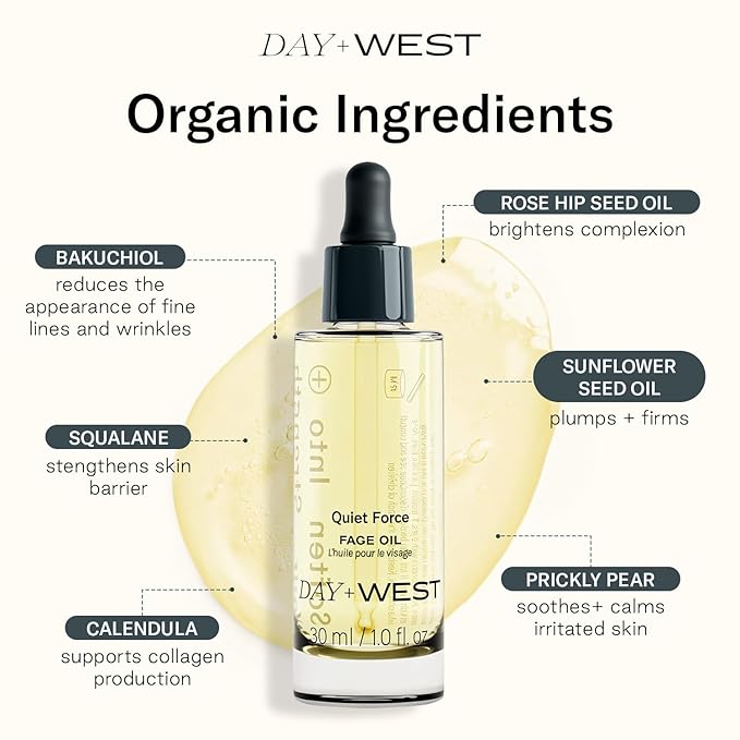 Hydrating Face Oil for Women, 30ml Rosehip and Squalane Oil for Face for Smooth and Sensitive Skin, Moisturizing and Hydrating Vitamin C, Natural Oils, Essential Oils for Skin Care and Gua Sha Use - Bloomnest