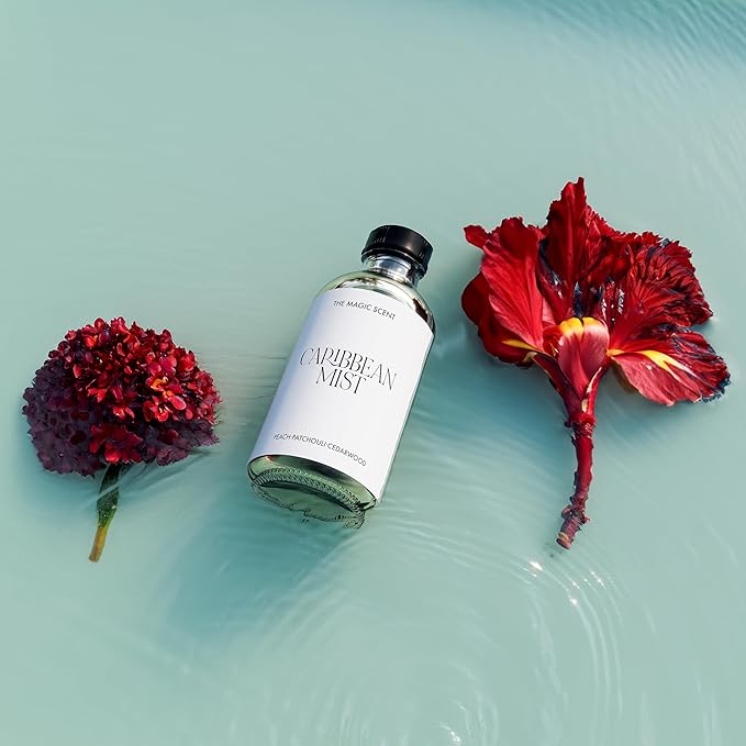 The Magic Scent Carribean Mist Diffuser Oil - Hotel & Home Luxury Scents - Diffuser Oil Scents for Home Designed for Use in All Diffusers - 4 fl oz, 120 mL - Bloomnest
