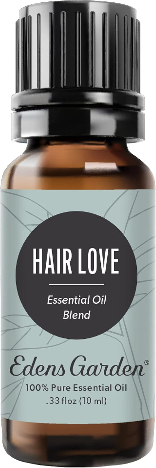 Edens Hair Love Essential Oil Blend- 100% Pure Premium Grade, Undiluted, Natural, Therapeutic, Aromatherapy, The Best for Diffusing, Skin, Hair, Face 10 ml (.33 fl oz) - Bloomnest