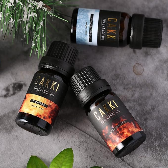 Winter Essential Oils Set - 6 Scents for Diffusers, Candles, Soaps, Gifts - Bloomnest