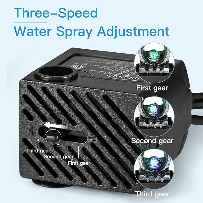 Tabletop Water Fountains, 3 Gears Desktop Fountain Indoor with Led Rolling Ball, Table Top Small Water Feature Interior Zen Relaxation Decor for Home Bedroom Living Room Office Apartment - Bloomnest