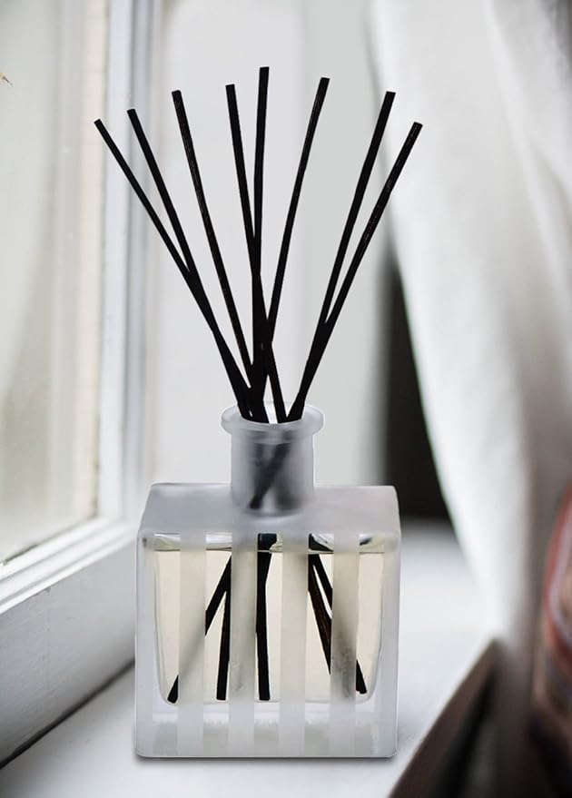 LOVSPA Reed Diffuser Set, White Tea Scented Oil Diffuser with Sticks, Home Fragrance Accessories for Bathroom Shelf Decor, Aroma Diffusers for Home or Office Desk, USA Made - Bloomnest