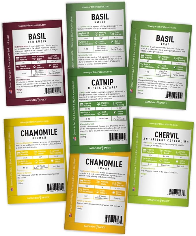 35 Medicinal & Culinary Herb Seeds Variety Pack – Heirloom Non-GMO Garden Kit for Indoor, Outdoor, or Greenhouse Growing – Apothecary, Tea & Cooking Herbs – Premium Gift for Gardeners & Homesteaders - Bloomnest