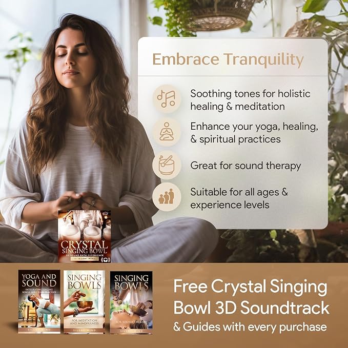 Handmade Tibetan Etched Singing Bowl Set – Sound Bowl & Meditation Bowl with Cushion, Mallet & Guide – Stress Relief Instruments – Spiritual Decor for Wellness Spaces – Yoga Relaxation Accessories - Bloomnest