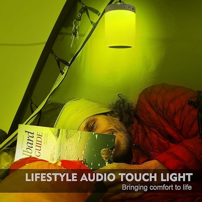 Elecstars Touch Bedside Lamp - with Bluetooth Speaker, Dimmable Color Night Light, Outdoor Table Lamp with Smart Touch Control, Best Gift for Men Women Teens Kids Children Sleeping Aid - Bloomnest