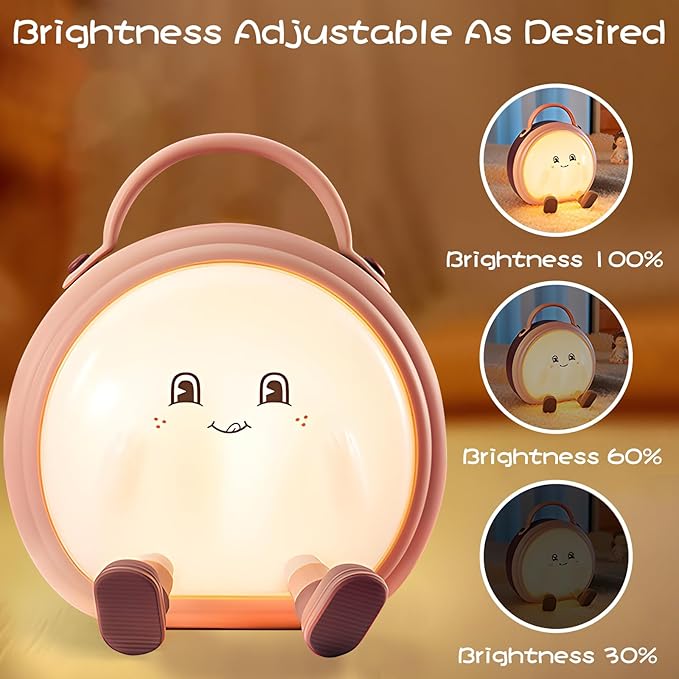 Night Light for Boys and Girls,Cute Room Decor Portable Night Lamp,Touch-Controlled Lighting,USB Rechargeable LED Bedroom Lighting Timer Bedside Table Lamps - Bloomnest