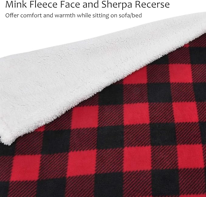 Tirrinia Sherpa Wearable Blanket With Sleeves, Full Body Throw Reading Wrap TV Blankets - Bloomnest
