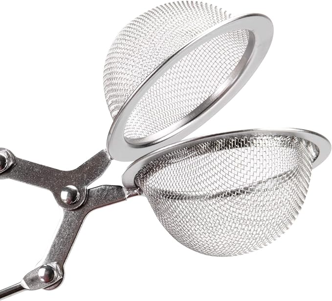 Tea Strainers for Loose Tea, JEXCULL 4 Pack Tea Infuser with Handle Fine Mesh Tea Ball Filter Tea Diffusers Steeper for Loose Leaf Tea, Spices, Seasonings - Bloomnest