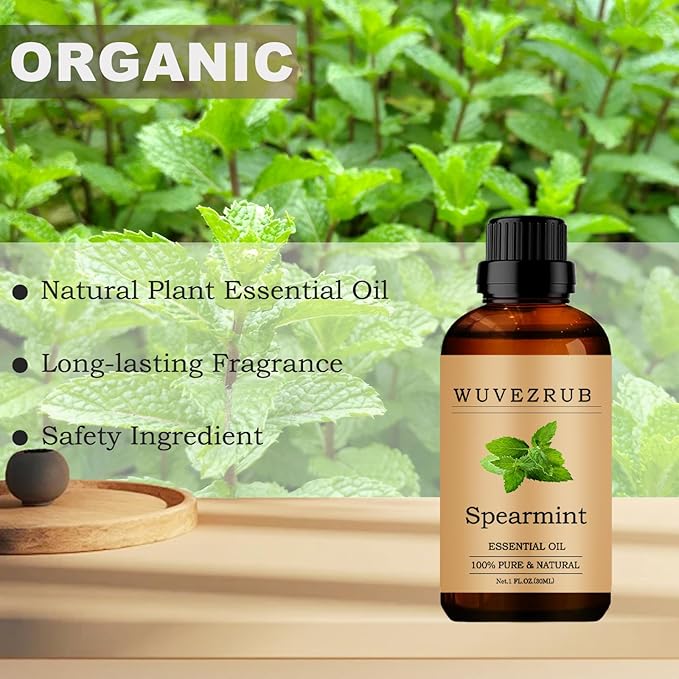 Spearmint Essential Oil, 30ML Pure Spearmint for Aromatherapy Diffuser - 1 Fl Oz - Bloomnest