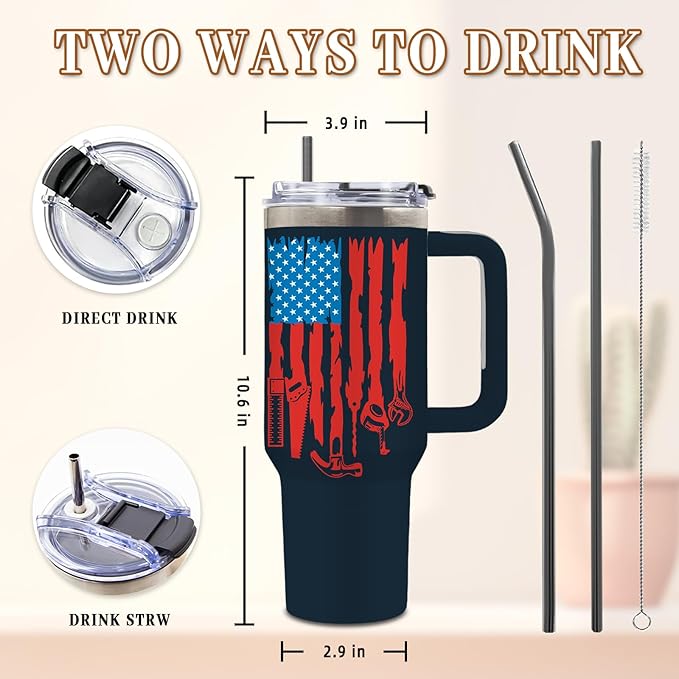 DUUV Mechanic Tumbler 40 Oz for Christmas Thanksgiving, Curious Enough To Take It Apart Mechanic Gifts for Men Dad Husband Engineers Repairman Electrician DIY Tinkerer Car Enthusiasts, 1PC - Bloomnest