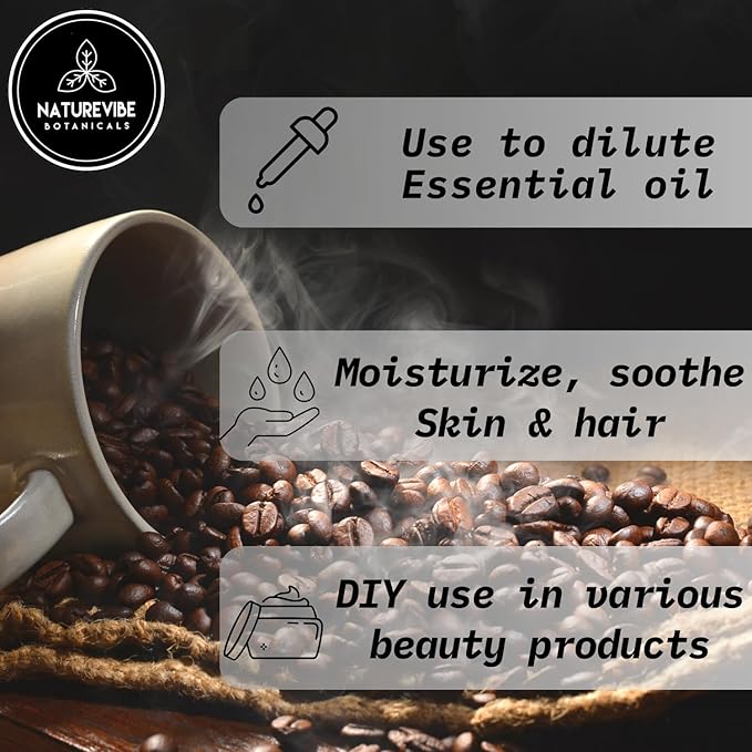 Naturevibe Botanicals Coffee Bean Oil 32 Ounces | 100% Pure and Natural | Great for Skin Care and Hair Care - Bloomnest